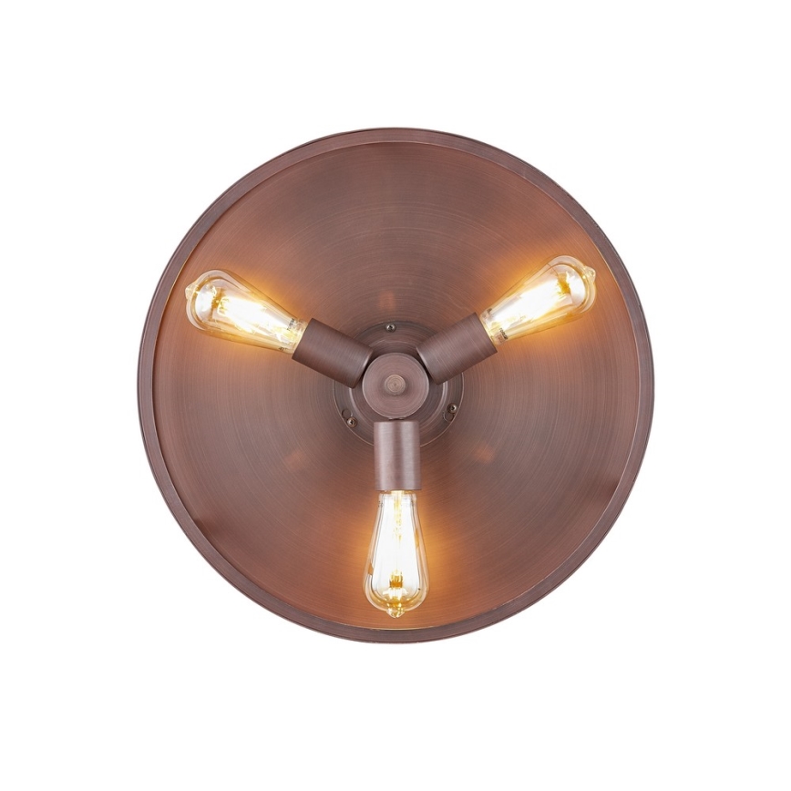 FANAWAY 212925 - LED Вентилатор за таван CLASSIC 3xE27/4W/230V кафяв + дистанционно управление