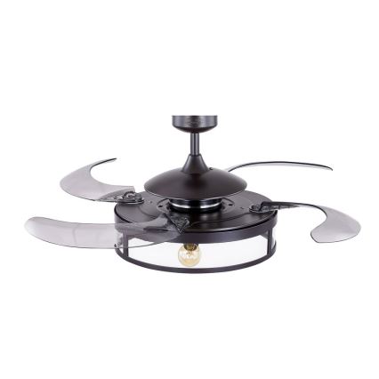 FANAWAY 212927 - LED Вентилатор за таван CLASSIC 3xE27/4W/230V черен + дистанционно управление