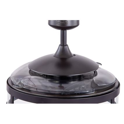 FANAWAY 212927 - LED Вентилатор за таван CLASSIC 3xE27/4W/230V черен + дистанционно управление