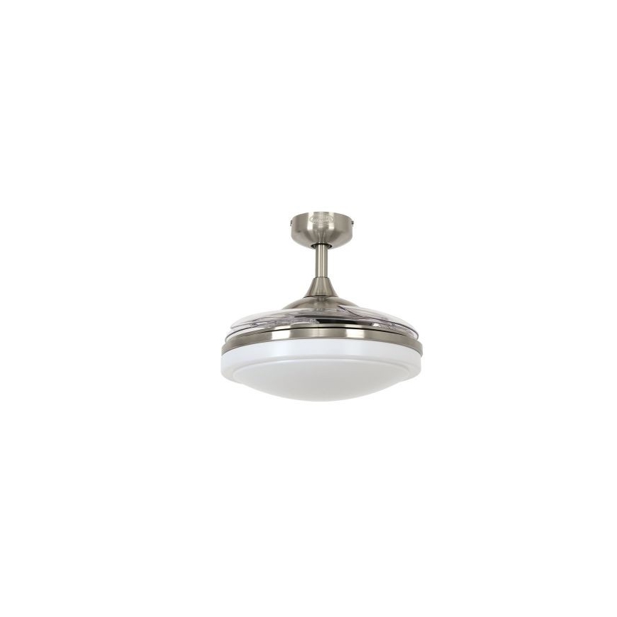 FANAWAY 212982 - Вентилатор за таван EVORA 2xE27/20W/230V лъскав хром + дистанционно управление