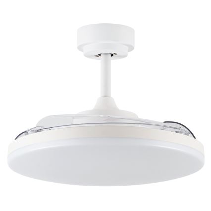 FANAWAY 21612949 - LED Димируем таванен вентилатор STROLL LED/30W/230V 2700/3500/5000K Ø 106 см бял/прозрачен + дистанционно управление