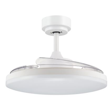 FANAWAY 21612949 - LED Димируем таванен вентилатор STROLL LED/30W/230V 2700/3500/5000K Ø 106 см бял/прозрачен + дистанционно управление
