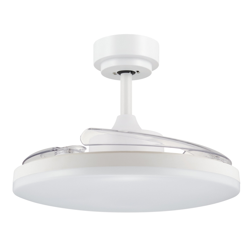 FANAWAY 21612949 - LED Димируем таванен вентилатор STROLL LED/30W/230V 2700/3500/5000K Ø 106 см бял/прозрачен + дистанционно управление