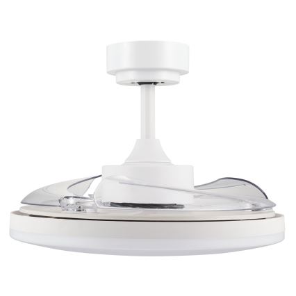 FANAWAY 21612949 - LED Димируем таванен вентилатор STROLL LED/30W/230V 2700/3500/5000K Ø 106 см бял/прозрачен + дистанционно управление
