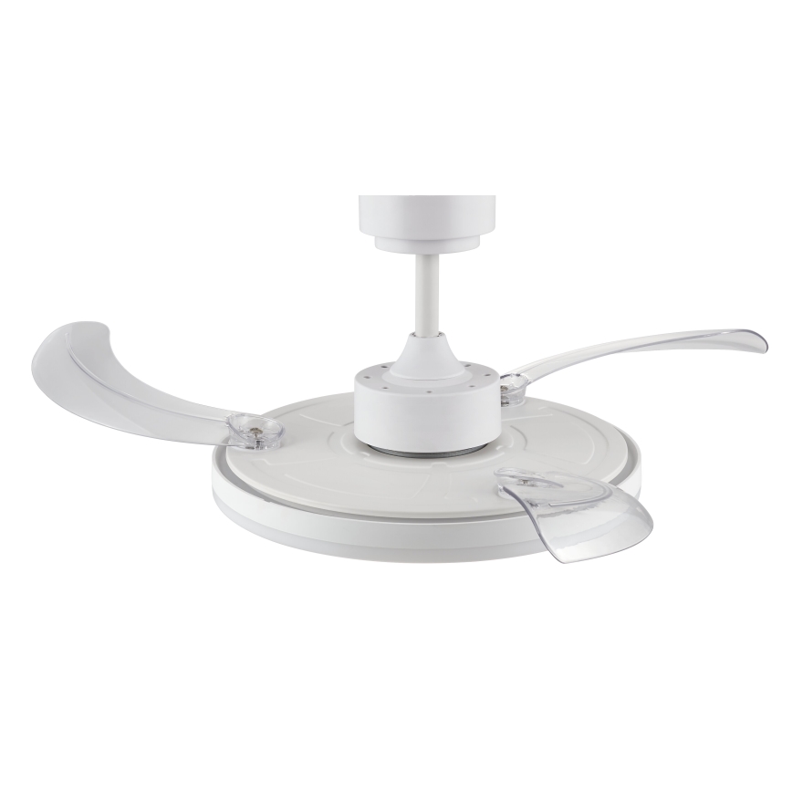 FANAWAY 21612949 - LED Димируем таванен вентилатор STROLL LED/30W/230V 2700/3500/5000K Ø 106 см бял/прозрачен + дистанционно управление