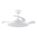 FANAWAY 21612949 - LED регулируем таванен вентилатор STROLL LED/30W/230V 2700/3500/5000K диаметър 106 см бял/прозрачен + дистанционно управление