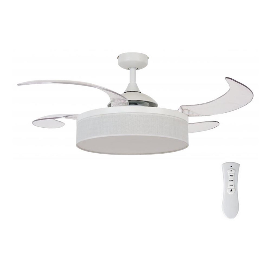FANAWAY 511030 - LED Вентилатор за таван FRASER 3xE27/20W/230V бял + дистанционно управление