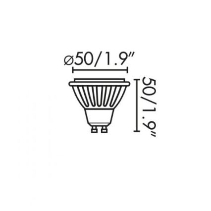 Faro 17316 - LED Крушка GU10/8W/230V 2700K