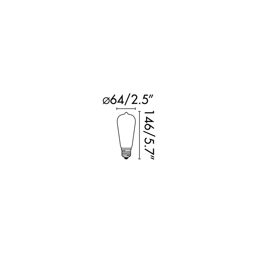 FARO 17428 - LED Крушка FILAMENT E27/4W/230V 2200K