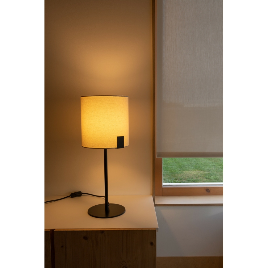 FARO 20054 - Настолна лампа NILA 1xE27/15W/230V кремав/черен