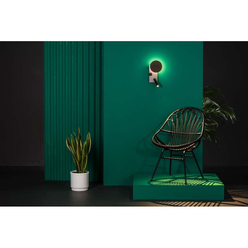 FARO 20066 - LED Димируема малка лампа за стена KLEE LED/10W/230V + LED/3W ляв