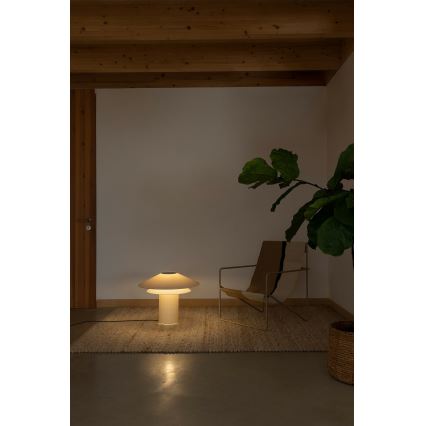 FARO 20069 - Настолна лампа SHAN 1xE27/15W/230V пергаментова хартия кремав
