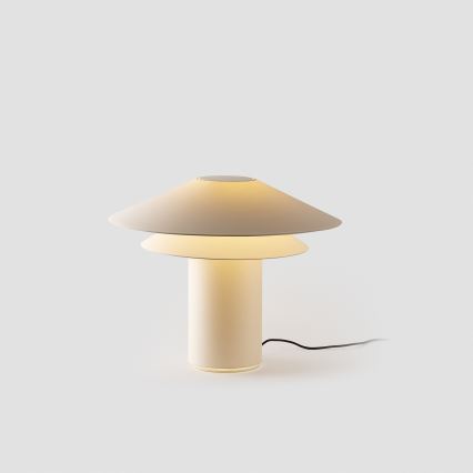 FARO 20069 - Настолна лампа SHAN 1xE27/15W/230V пергаментова хартия кремав
