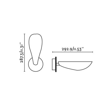 FARO 20077 - Аплик LIGERA 1xG9/6W/230V черен