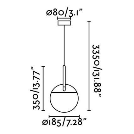 FARO 28210 - Висящ полилей MINE 1xE27/40W/230V