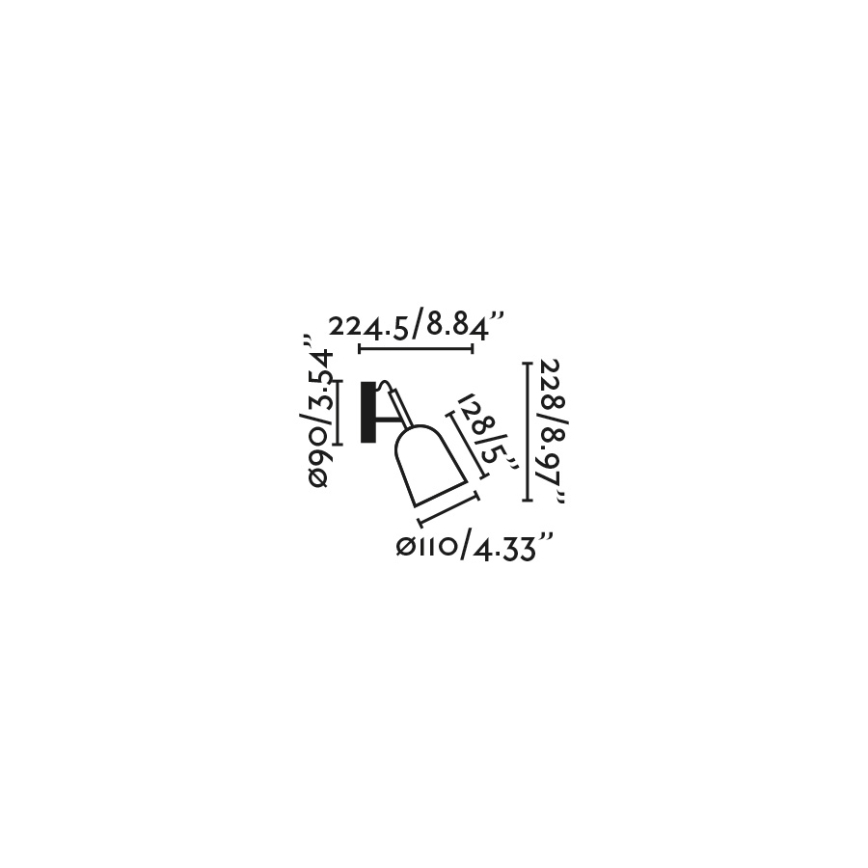 FARO 28259 - Аплик STUDIO 1xE14/8W/230V зелен/черен