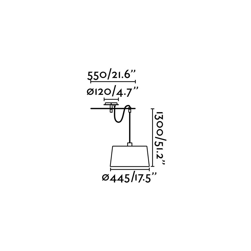FARO 28394 - Висящ на въже полилей FUSTA 1xE27/20W/230V бяла