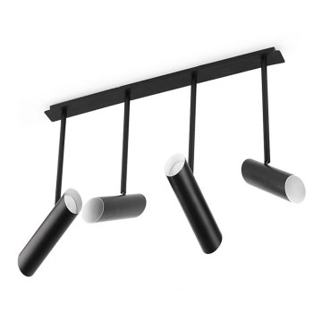 FARO 29880 - Висящ полилей LINK 4xGU10/8W/230V черен