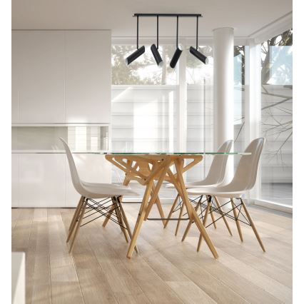 FARO 29880 - Висящ полилей LINK 4xGU10/8W/230V черен