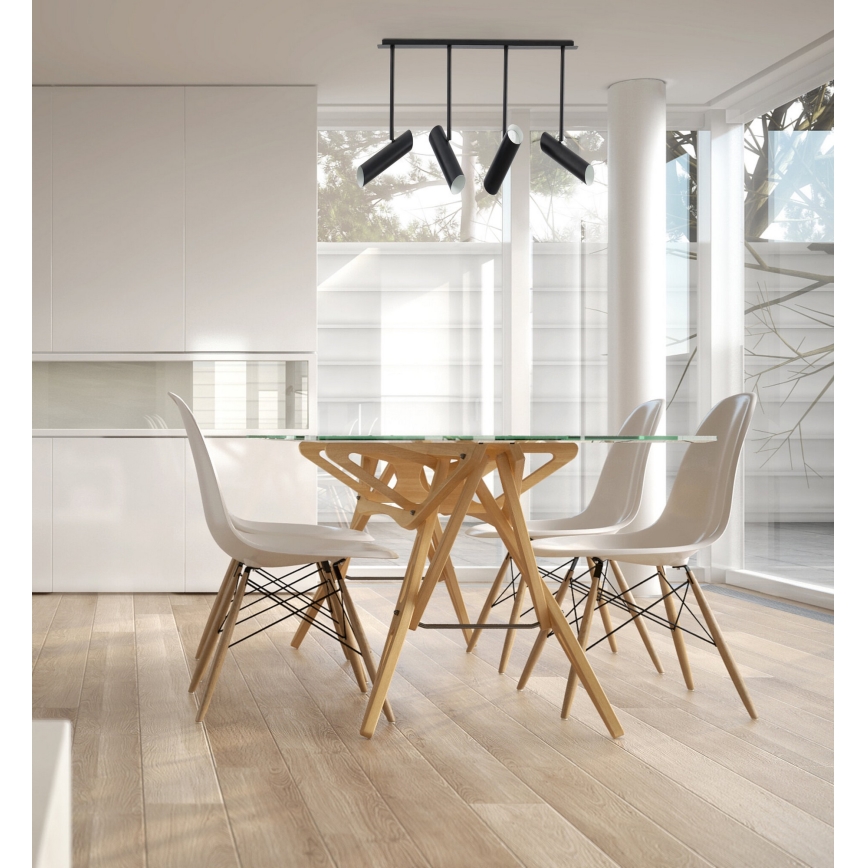 FARO 29880 - Висящ полилей LINK 4xGU10/8W/230V черен