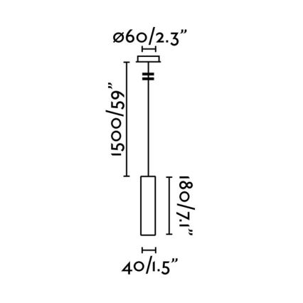 FARO 29894 - LED Висящ полилей ORA LED/4W/230V бял