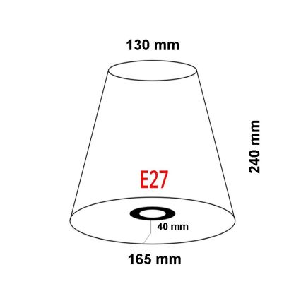 FARO 2P0311 - Абажур за стенна лампа REM E27 Ø 165 мм бежов