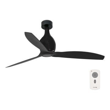 FARO 32030 - Вентилатор за таван MINI ETERFAN черен Ø 128 см + дистанционно управление