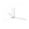 FARO 32034 - Вентилатор за таван TUBE FAN бял/прозрачен