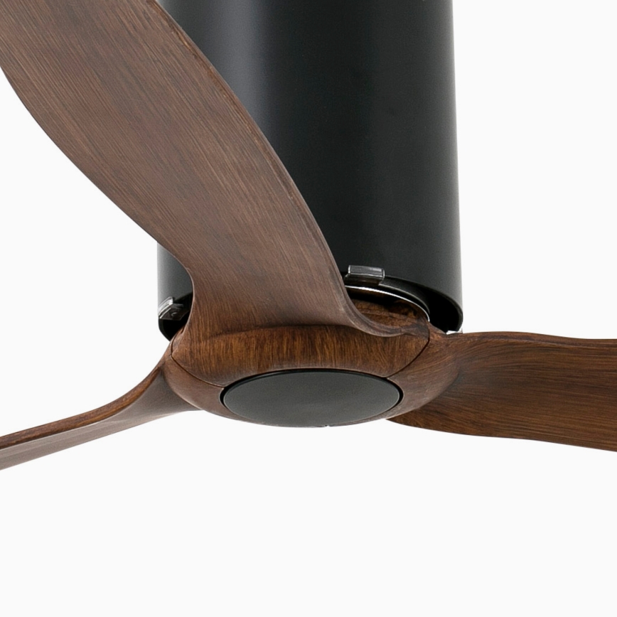 FARO 32037WP - Таванен вентилатор TUBE FAN черен/кафяв д. 128 см SMART + дистанционно управление