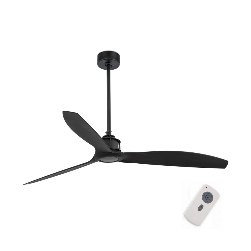 FARO 32100 - Таванен вентилатор JUST FAN Ø 128 см черен + дистанционно управление