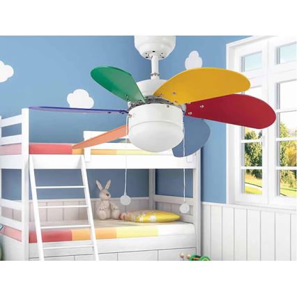 FARO 33179 - Таванен вентилатор PALAO 1xE14/40W/230V