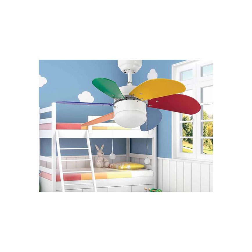 FARO 33179 - Таванен вентилатор PALAO 1xE14/40W/230V