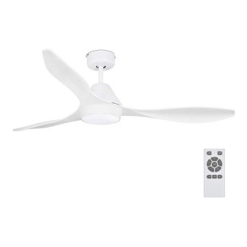 FARO 33346 - LED Вентилатор за таван POLARIS LED/18W/230V бял д. 132 см + дистанционно управление