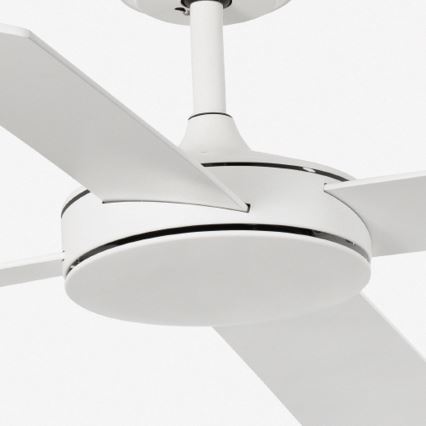 FARO 33350DC - Вентилатор за таван MALLORCA L бял/кафяв + дистанционно управление