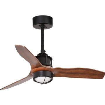 FARO 33425WT1N - LED димируем таванен вентилатор JUST FAN S LED/16W/230V, диаметър 81 см, кафяв/черен, Wi-Fi Tuya + дистанционно управление