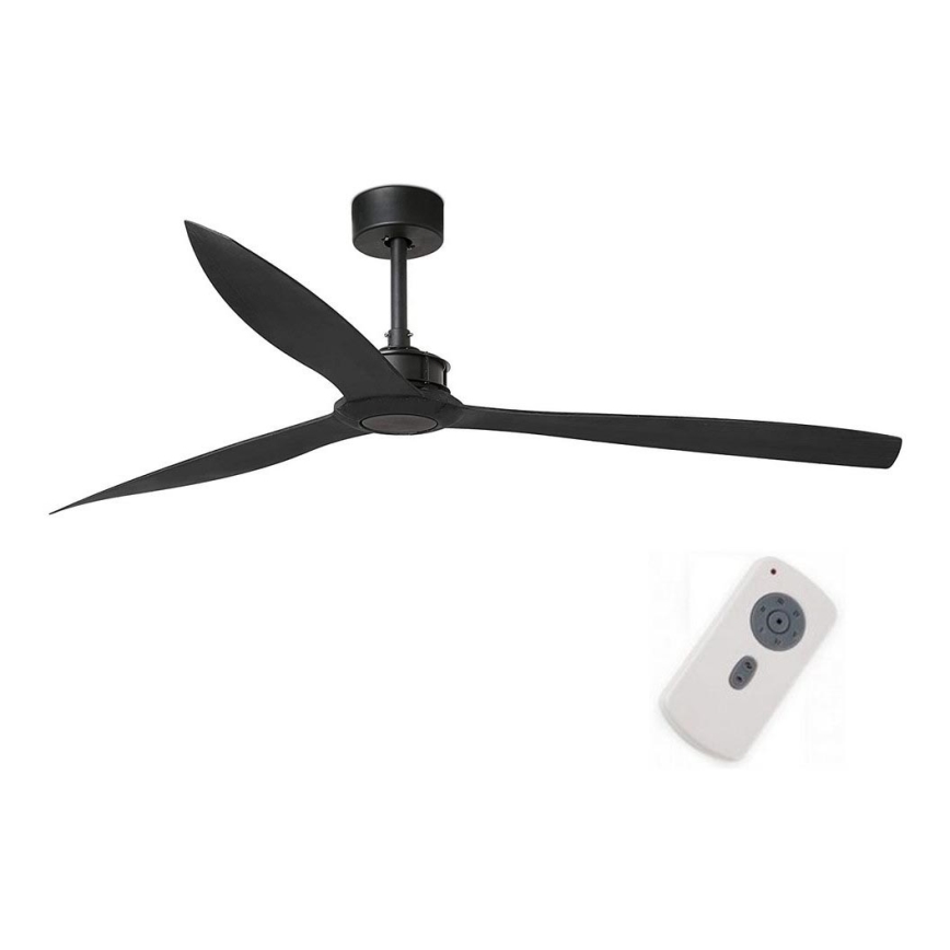 FARO 33432 - Вентилатор за таван JUST FAN XL Ø 178 см черен + дистанционно управление