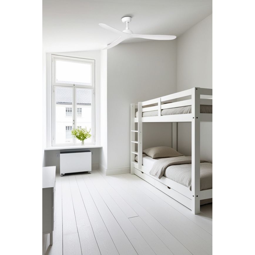 FARO 33446WT - Вентилатор за таван GOTLAND L бял Ø 132 см Wi-Fi Tuya + дистанционно управление