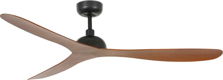 FARO 33447WT - Вентилатор за таван GOTLAND L кафяв/черен Ø 132 см Wi-Fi Tuya + дистанционно управление