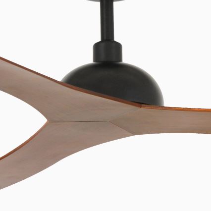 FARO 33447WT - Вентилатор за таван GOTLAND L кафяв/черен Ø 132 см Wi-Fi Tuya + дистанционно управление