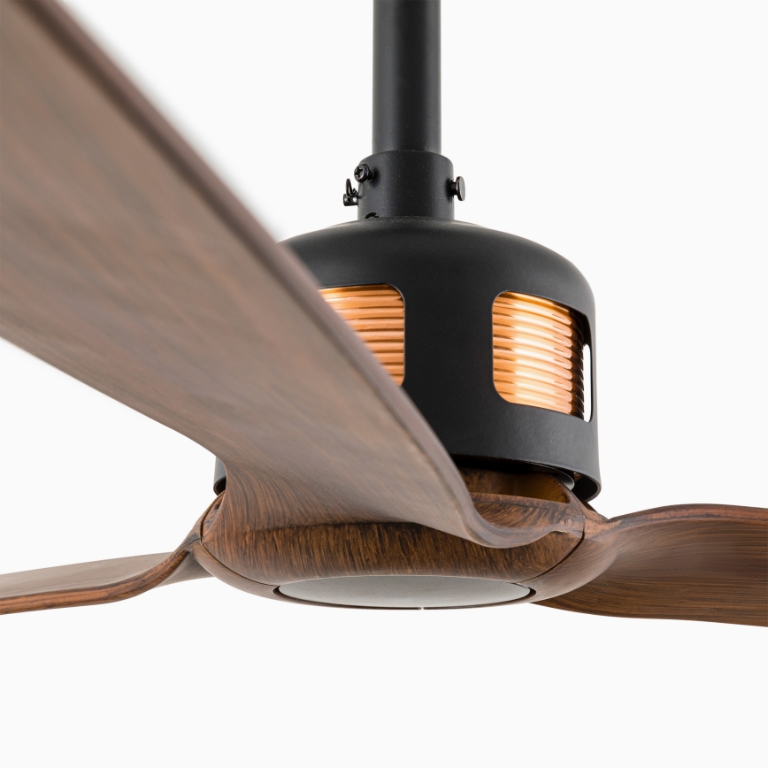 FARO 33451WT - Таванен вентилатор COPPER FAN M, Ø 128 см, кафяв/черен, Wi‑Fi Tuya + дистанционно управление