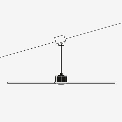 FARO 33461A - Таванен вентилатор ANDROS XL бял д. 213 см + дистанционно управление