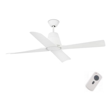 FARO 33480 - Таванен вентилатор TYPHOON IP44 Ø 130 см бял + дистанционно управление