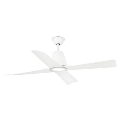 FARO 33480 - Вентилатор за таван TYPHOON IP44 Ø 130 см бял + дистанционно управление