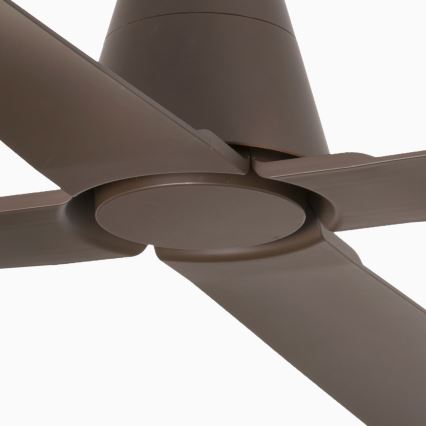 FARO 33490 - Вентилатор за таван TYPHOON IP44 кафяв + дистанционно управление