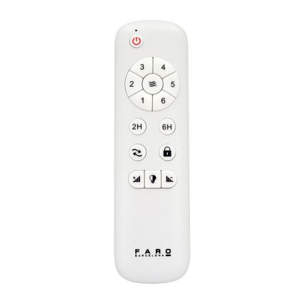 FARO 33524 - LED Вентилатор за таван POROS LED/15W/230V бял/кафяв