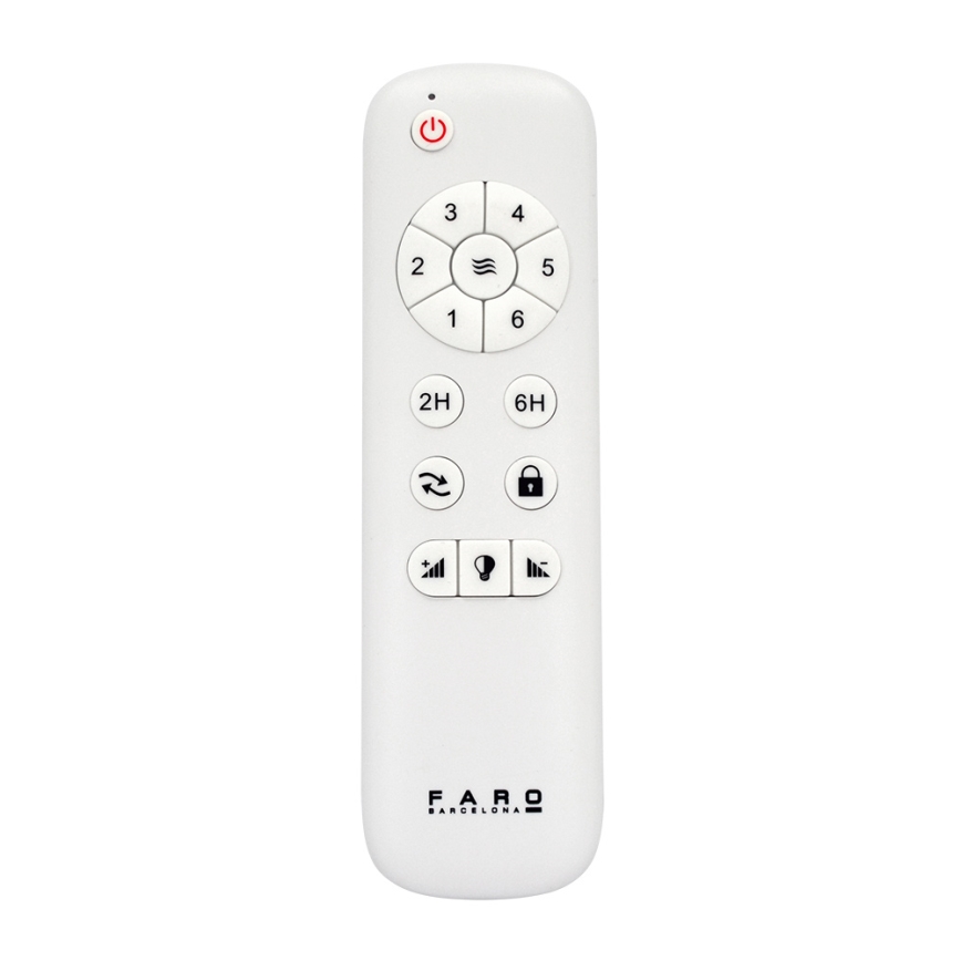 FARO 33524 - LED Вентилатор за таван POROS LED/15W/230V бял/кафяв
