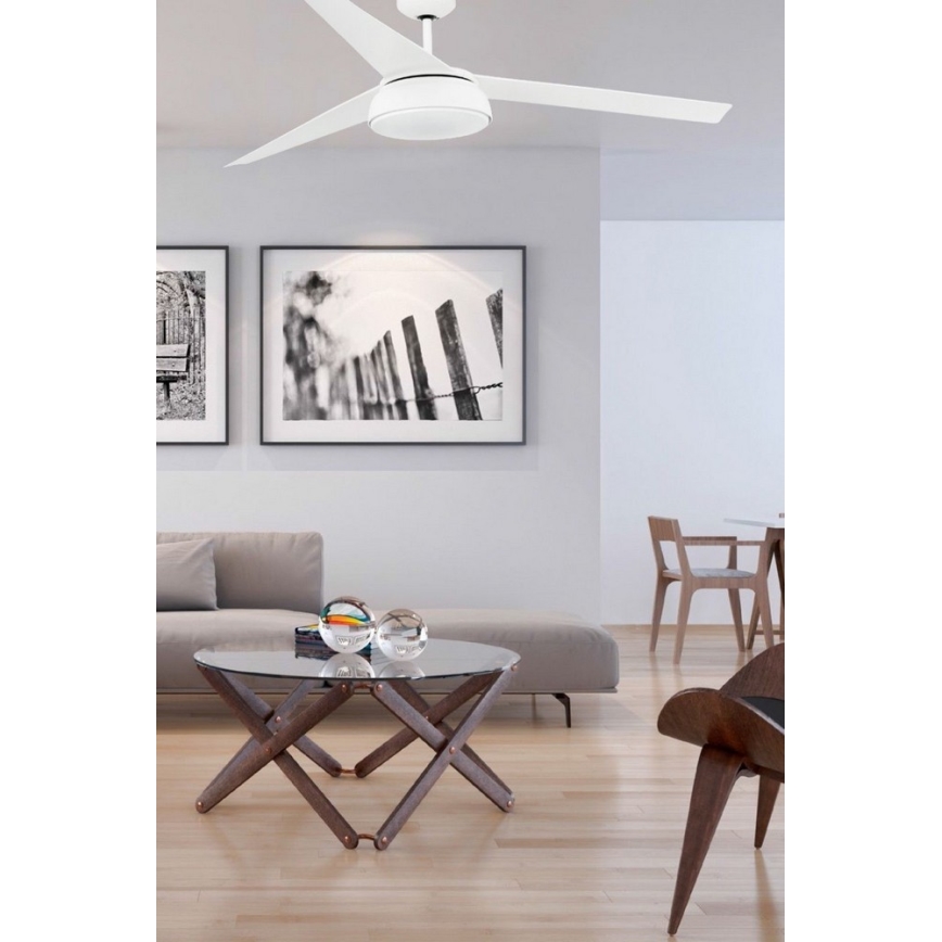 FARO 33549-LED Димируем вентилатор за таван VULCANO LED/25W/230V бял Ø 152 см + дистанционно управление