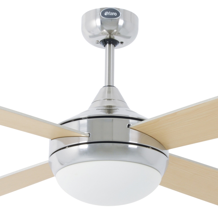 FARO 33701 - Таванен вентилатор ICARIA с дистанционно 2xE27/20W/230V сив