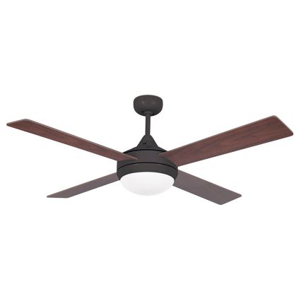 FARO 33702 - Таванен вентилатор ICARIA с дистанционно 2xE27/20W/230V кафяв