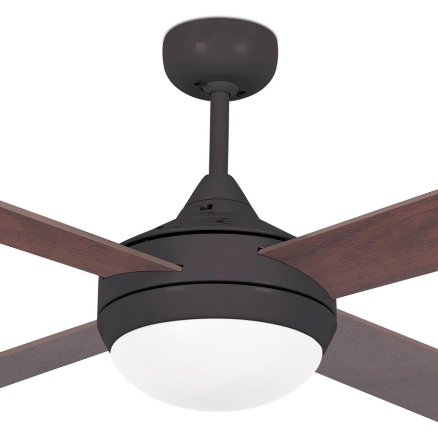 FARO 33702 - Таванен вентилатор ICARIA с дистанционно 2xE27/20W/230V кафяв